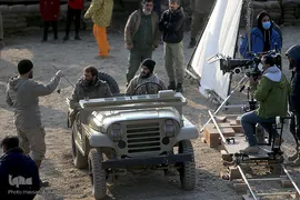 پشت صحنه فیلم سینمایی «تک تیرانداز» در شهرک سینمایی دفاع مقدس