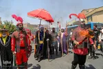 دسته عزاداری روز عاشورا در همدان‎