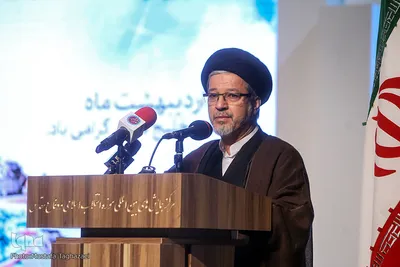 حجت‌الاسلام والمسلمین سیدسعیدرضا عاملی، دبیر شورای عالی انقلاب فرهنگی در همایش ملی بازنمایی گفتمان انقلاب اسلامی
