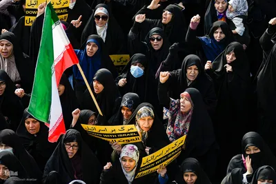 راهپیمایی مردم کرج در محکومیت حمله تروریستی کرمان‎