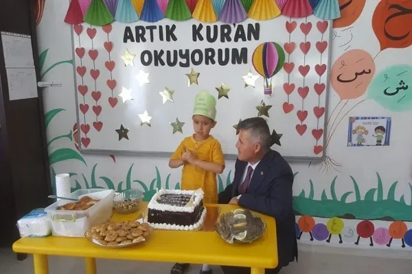 Köyceğiz'de Kur’an-ı Kerim Okumaya Başlayan Minikler İçin Tören Yapıldı