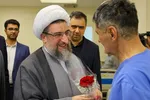 عیادت نماینده ولی‌فقیه در آذربایجان‌شرقی از جانبازان بیمارستان فجر تبریز