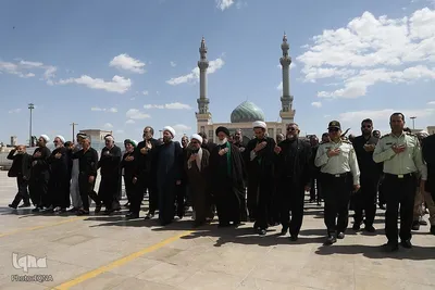 عزاداری خادمان حضرت معصومه در روز شهادت امام جواد(ع)