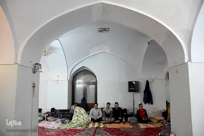 آیین معنوی اعتکاف در مسجد جامع سمنان