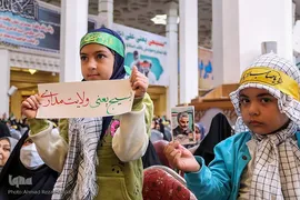 مراسم حماسه حضور بسیجیان در حرم شاهچراغ(ع)