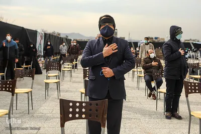 تشییع پیکر شهدای گمنام در دانشگاه آزاد تهران شمال