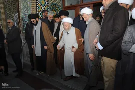 تشییع آیت الله شیخ عبدالنبی نمازی در قم