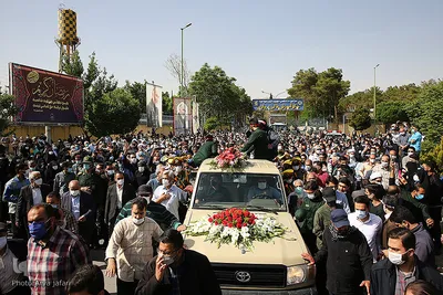مراسم تشییع پیکر مطهر سرلشگر شهید سیدمحمد حجازی، جانشین سابق فرماندهی نیروی قدس سپاه در اصفهان