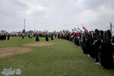 رزمایش خودرویی و زنجیره انسانی در احمدکلا