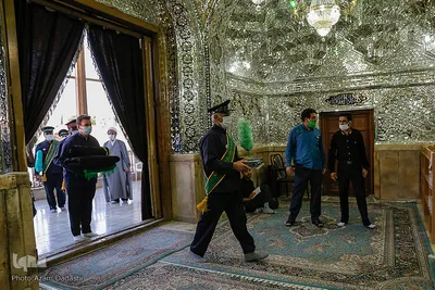 سیاهپوشان آستان مقدس امامزاده حسین (ع) قزوین