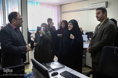 بازدید معصومه ابتکار، معاون رئیس جمهور در امور زنان از ایکنا
