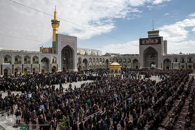 مراسم عزاداری ایام آخر ماه صفر در جوار حرم مطهر رضوی