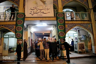 وداع با پیکر طلبه شهید مدافع امنیت مهدی زاهدلویی
