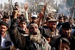 د افغانستان خلکو د امریکا ضد مظاهرې وکړې
