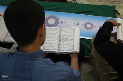 کرسی تلاوت قرآن در ملایر در حمایت از مردم مظلوم فلسطین