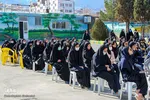 وداع با شهید گمنام در مدرسه دخترانه امام حسین(ع)