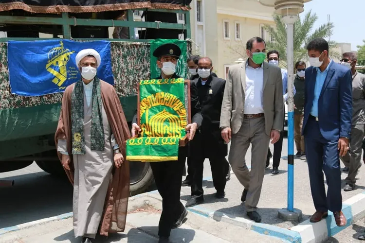 حضور کاروان خدام رضوی در میناب