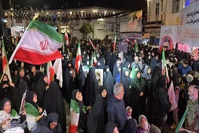 حماسه آفرینی مردم بابلسر همزمان با حمله رژیم امریکایی صهیونیستی به شهر بابلسر 