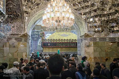 آیین تعویض پرچم آستان بانوی کرامت