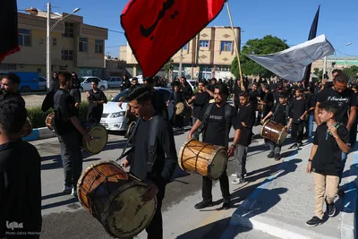 آیین باشکوه عزاداری عاشورای حسینی در زیباشهر