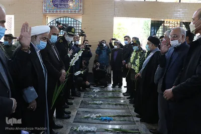 مراسم غبارروبی گلزار شهدای مدافع حرم در شیراز‎‎