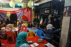 جشن شب ولادت امام رضا(ع) در میدان صادقیه