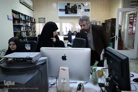 بازدید امیر خوراکیان، معاون محتوای مرکز ملی فضای مجازی از سرویس چند رسانه ای ایکنا