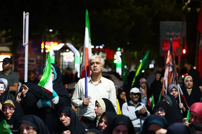 مراسم وداع با پیکر شهیدان مصطفی امینی و عبدالحسین شیخ‌کوپایی در اصفهان