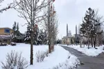 دانشگاه ارومیه در یک روز برفی‎