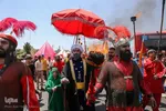دسته عزاداری روز عاشورا در همدان‎