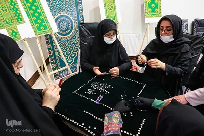 کارگاه تولید پوش سنگ ‌مضجع مطهر امام رضا(ع)