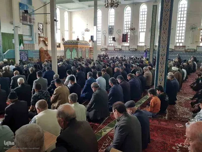 برپایی میز خدمت در مصلی نماز جمعه شهرستان اهر