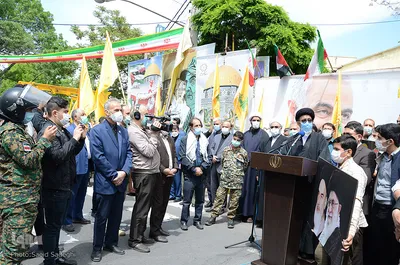 مراسم نمادین روز جهانی قدس در تبریز