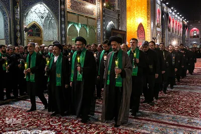 مراسم خطبه‌خوانی شب شهادت امام رضا(ع) در حرم مطهر رضوی