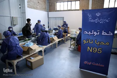 افتتاح خط تولید بزرگترین کارخانه تولید ماسک جنوب غرب آسیا در شهرک صنعتی اشتهارد
