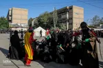 مراسم آیینی تعزیه خوانی و خیمه سوزان در مشهد

