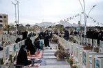 تحویل سال نو در گلستان شهدای اصفهان