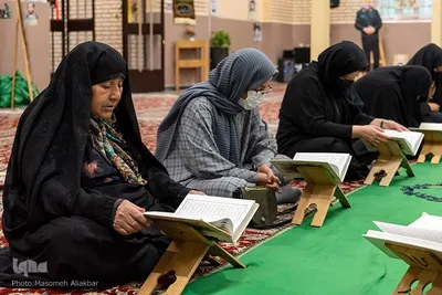 آیین جزء خوانی در آستان امامزاده محمد (ع) کرج