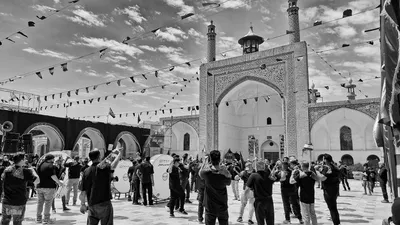 دسته‌های عزاداری تاسوعا در حریم حضرت سلطانعلی(ع)