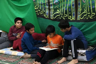 مراسم اعتکاف در مسجد ملااسماعیل یزد