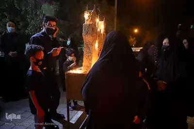 مراسم شام غریبان در شهرک شهید بهشتی - مشهد
