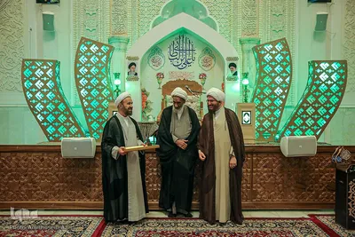 مراسم جشن ولادت امام هادی(ع) در حرم حضرت احمدبن موسی(ع)