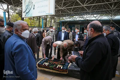 مراسم تشییع حافظ قران مرحوم استاد پرویز رمضانی‎‎