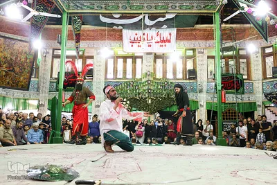 مراسم تعزیه خوانی وداع حضرت علی اکبر(ع)