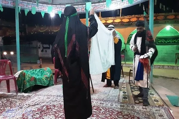 سومین شب از برگزاری چهاردهمین سوگوار تعزیه «غریب» شهرستان نور