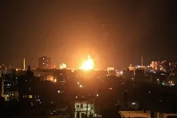 Zionist Regime Aircraft Bomb Besieged Gaza Strip