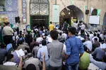 مراسم قرائت دعاي پرفيض عرفه در امامزاده علي بن جعفر صادق(ع) سمنان
