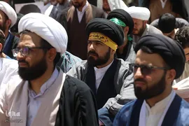 اجتماع حوزویان در محکومیت جنایات رژیم صهیونیستی