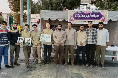 ایستگاه صلواتی به مناسبت ولادت امام حسن عسکری(ع) در ملایر‎