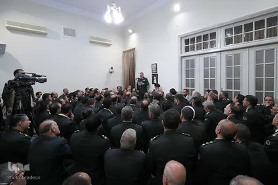 دیدار فرماندهان و مدیران نیروی انتظامی با رهبر انقلاب